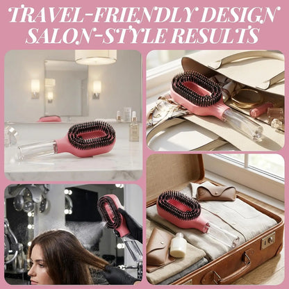 2-in-1 Detangling Hair Brush With Fine Mist Spray